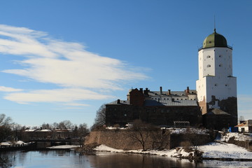Fototapeta na wymiar Medieval castle, Vyborg town