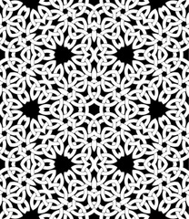 Seamless pattern with celtic knot ornament of black, gray and white shades