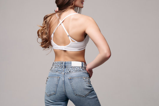 Back Bra Jeans Images – Browse 799 Stock Photos, Vectors, and Video