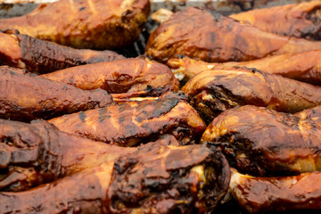 七面鳥のバーベキュー