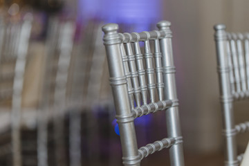 Silver Chiavari chairs wedding