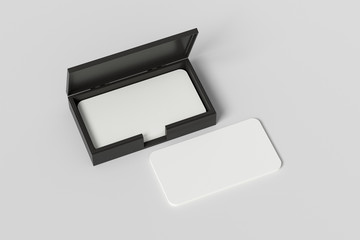 Business card box holder