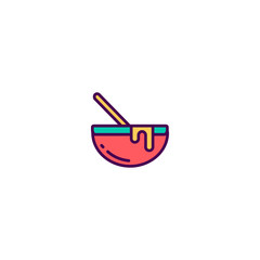 Bowl icon design. Gastronomy icon vector design