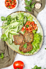 vegan cutlets from mung beans and sweet potato