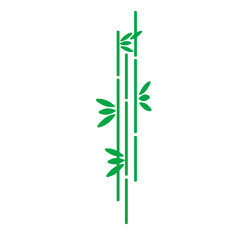 Fototapeta na wymiar Bamboo flat illustration on white
