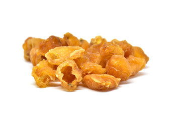 dried longan isolated on white background