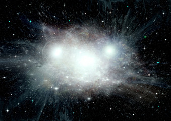 galaxy in a free space