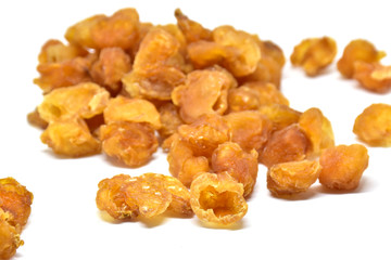 dried longan isolated on white background