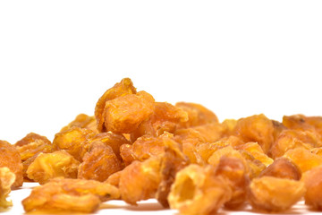 dried longan isolated on white background