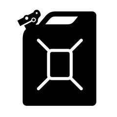 Jerrycan flat illustration on white