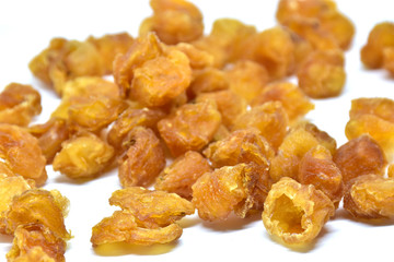 dried longan isolated on white background