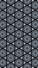 Ornate geometric pattern and abstract multicolored background