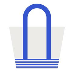 Handbag flat illustration on white