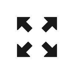 Scale arrows sign design. Vector. Isolated. 