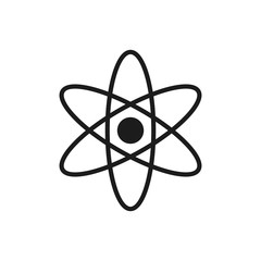 Atom icon design. Vector. Isolated.