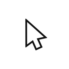 Cursor arrow icon. Vector illustration. Isolated. 