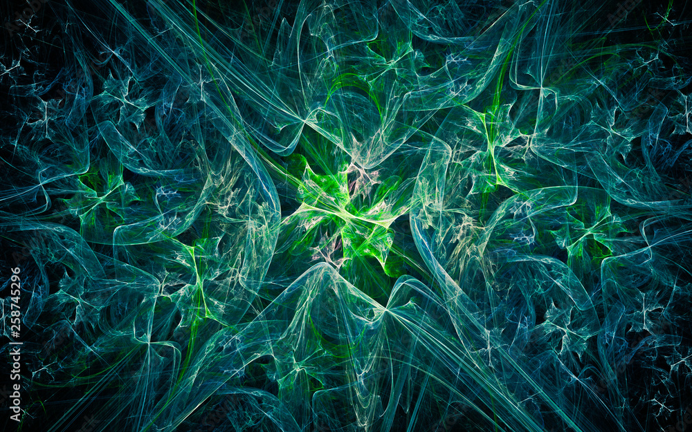 Fototapete digital generated image in the form of abstract geometric shapes of various shades and colors for us