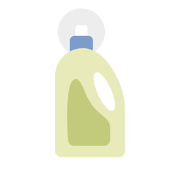 Laundry detergent flat illustration on white