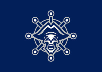 "Dead Pirate" mascot logo. EPS 10