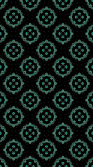 Ornate geometric pattern and abstract multicolored background