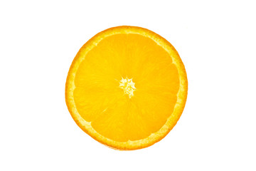 orange slice isolated