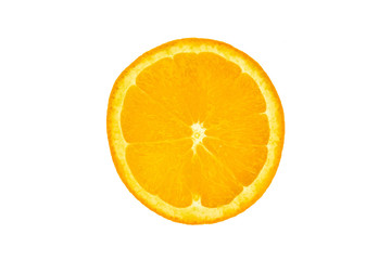 orange slice isolated
