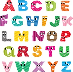 Papier Peint photo Alphabet alphabet