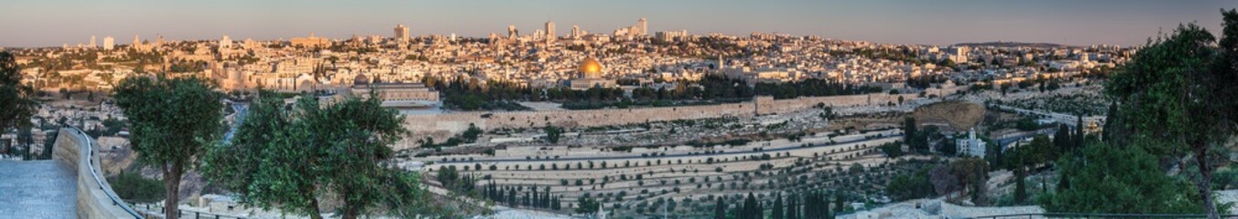 Nice panorama of the city of Jerusalem