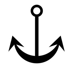 Anchor flat illustration on white