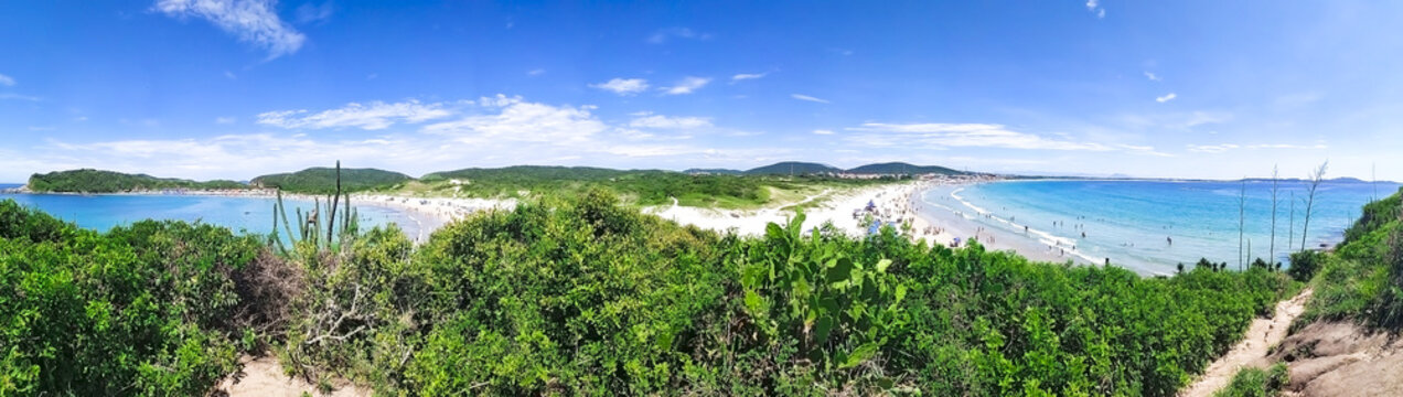 Praia do Pero, Cabo Frio, Rio de Janeiro, Brasil - Panor&acirc;mica