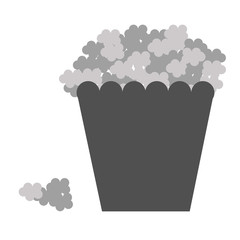 Popcorn flat illustration on white
