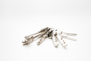 the keys are isolated on a white background