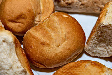 Freshly baked Sunday rolls from the bakery