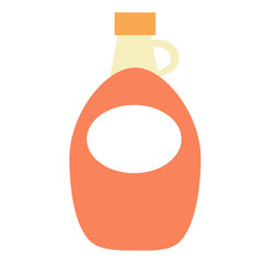 Bottle flat illustration on white