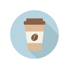 Coffee cup flat icon