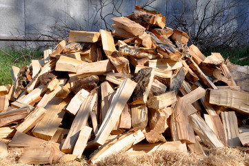Pile of wood logs for interesting backgrounds and textures. For creative ideas.