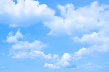 White cloud on Blue sky.