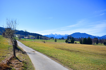 Fototapeta na wymiar The bavarian alps