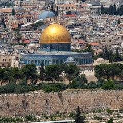 Obraz premium Nice panorama of the city of Jerusalem