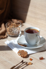 A Cup of tea in the morning light