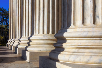 Marble Columns at the Supreme Court - obrazy, fototapety, plakaty