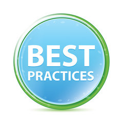 Best Practices natural aqua cyan blue round button