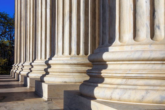 Marble Columns at the Supreme Court