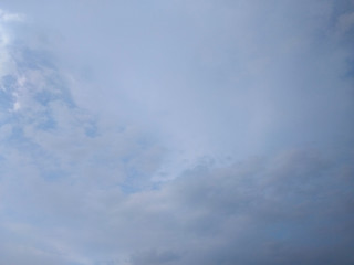 Fototapeta premium White soft cloud texture on blue sky background