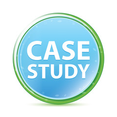 Case Study natural aqua cyan blue round button