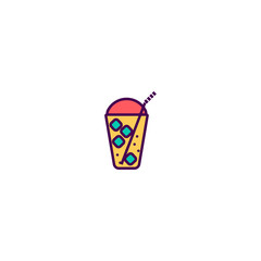 Frappe icon design. Gastronomy icon vector design