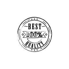 Best quality 100 percent badge outline vector eps10. Best quality stamp sign