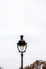 Fototapeta na wymiar Lamp in jardin du Luxembourg