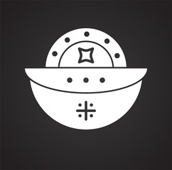 Chinese new year related icon on background for graphic and web design. Simple vector sign. Internet concept symbol for website button or mobile app.