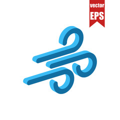 Wind isometric icon.Vector illustration.	